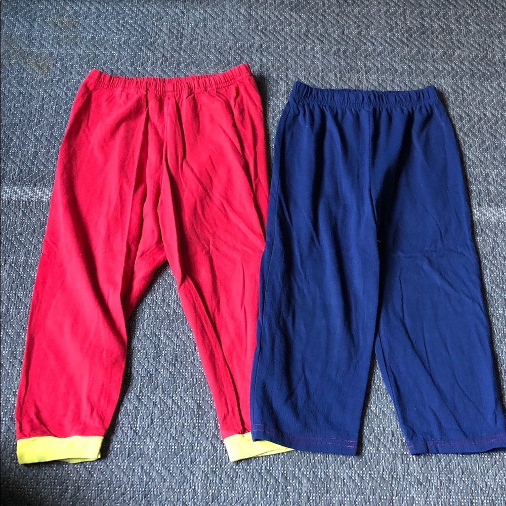 DC Comics and hasbro transformers Kids Pajama Bottoms Red & Blue